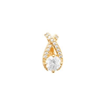 Pendentif en plaqué or et oxyde de zirconium