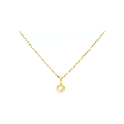 Pendentif en or jaune et diamant 0.08ct