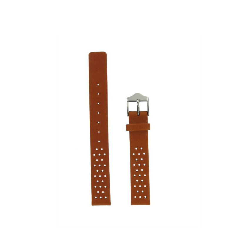 Bracelet de montre Lip 14 mm - Cuir orange