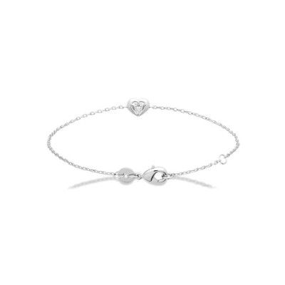 Bracelet en argent et oxydes de zirconium