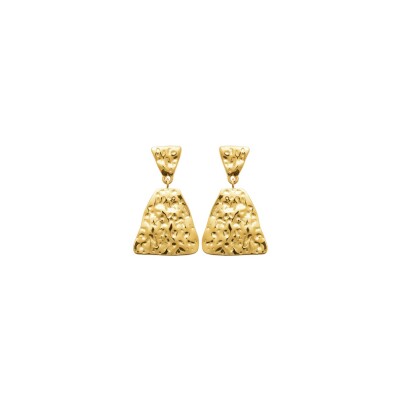 Boucles d'oreilles en acier doré