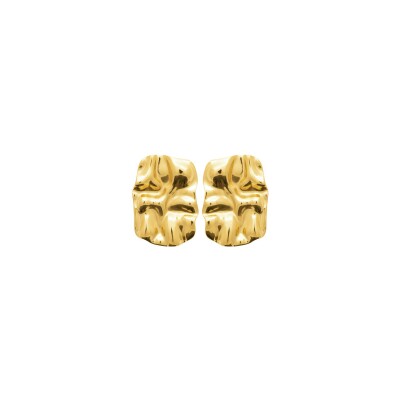 Boucles d'oreilles en acier doré