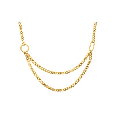 Collier en acier doré
