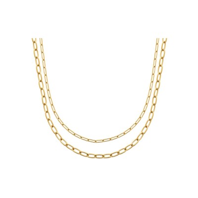 Collier en acier doré