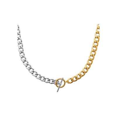 Collier en acier doré