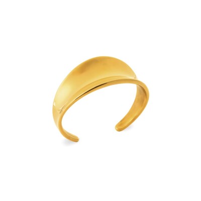 Bracelet jonc en acier doré