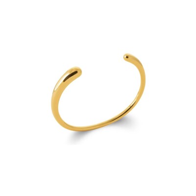 Bracelet jonc en acier doré