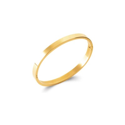Bracelet jonc en acier doré