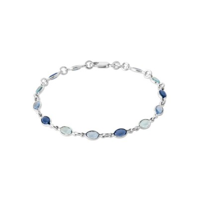 Bracelet en argent et cristal