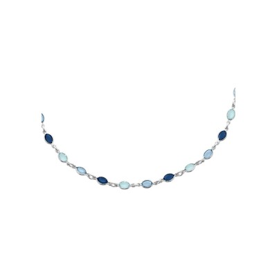 Collier en argent et cristal