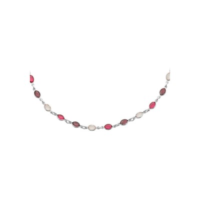 Collier en argent et cristal