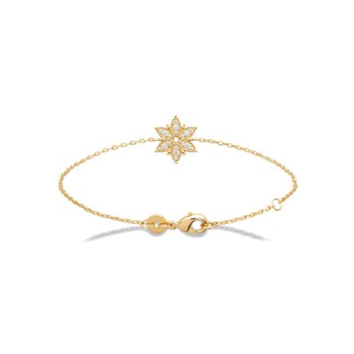 Bracelet en plaqué or et oxydes de zirconium