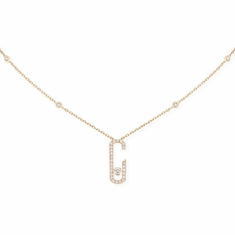 Collier Messika Move Addiction en or rose et diamants