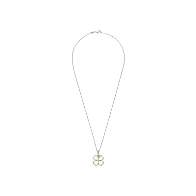 Pendentif Ti Sento en argent doré et nacre