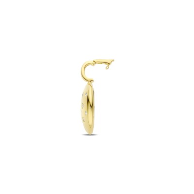 Pendentif Ti Sento en argent doré et oxyde de zirconium