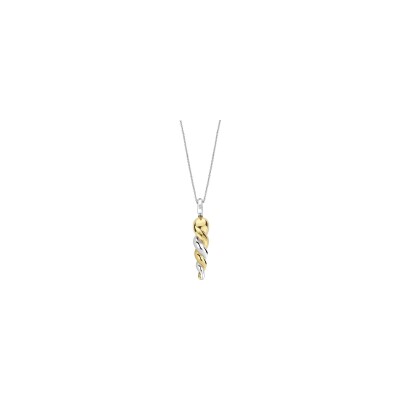 Pendentif Ti Sento en argent doré et oxyde de zirconium