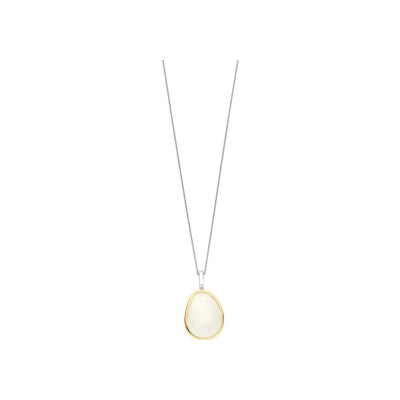 Pendentif Ti Sento en argent doré et cristal synthétique
