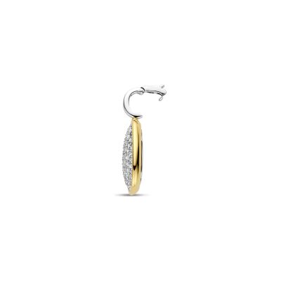 Pendentif Ti Sento en argent doré et oxyde de zirconium