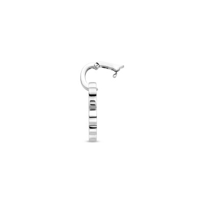 Pendentif Ti Sento en argent plaqué platine et oxyde de zirconium