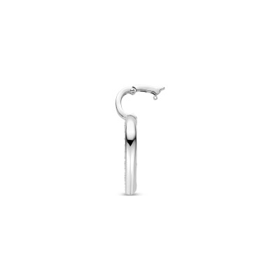 Pendentif Ti Sento en argent plaqué platine et oxyde de zirconium