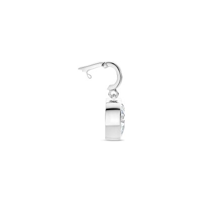 Pendentif Ti Sento en argent plaqué platine et oxyde de zirconium