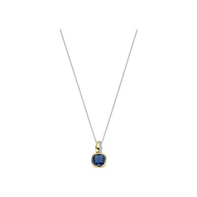 Collier Ti Sento en argent doré et oxydes de zirconium