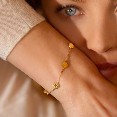 Bracelet Collection Constance Galatée en plaqué or