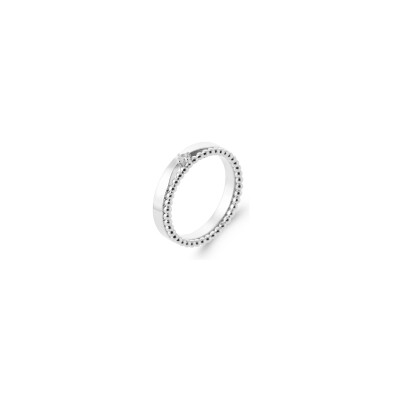 Bague en argent et oxyde de zirconium