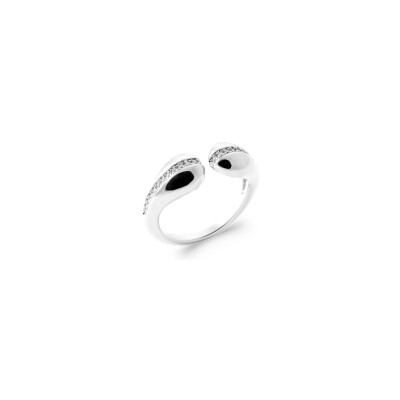 Bague en argent et oxyde de zirconium
