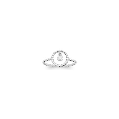 Bague en argent et oxyde de zirconium