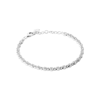 Bracelet en argent rhodié