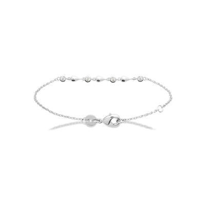 Bracelet en argent rhodié