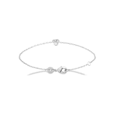 Bracelet en argent rhodié