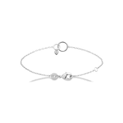 Bracelet en argent rhodié
