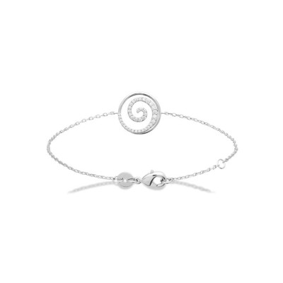 Bracelet en argent rhodié