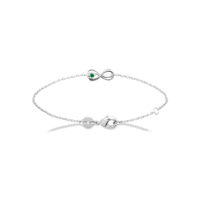 Bracelet en argent rhodié