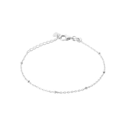 Bracelet en argent rhodié