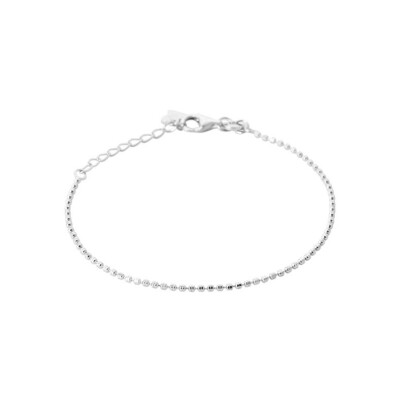 Bracelet en argent rhodié