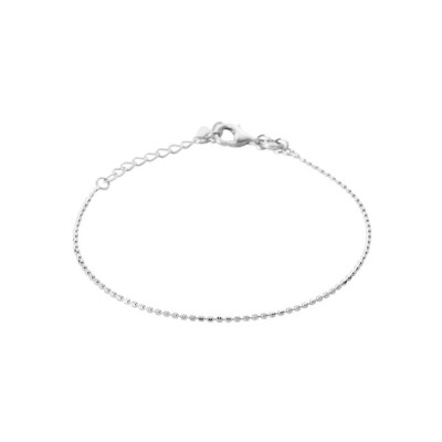 Bracelet en argent rhodié