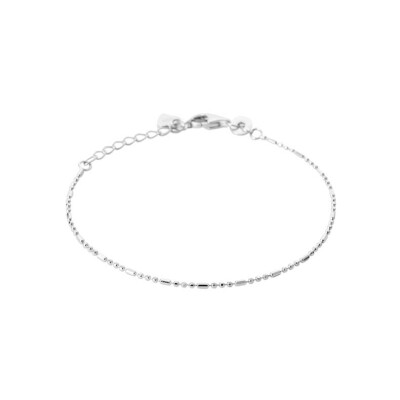 Bracelet en argent rhodié