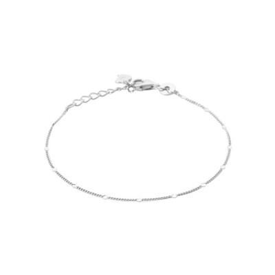 Bracelet en argent rhodié