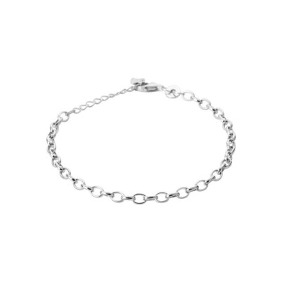 Bracelet en argent rhodié