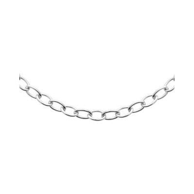 Collier en argent rhodié