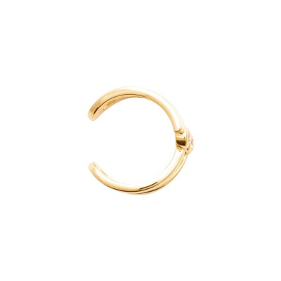 Boucles d'oreilles en plaqué or et oxyde de zirconium