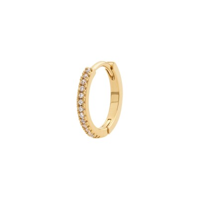 Créole en plaqué or et oxyde de zirconium