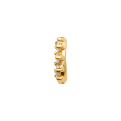 Créole en plaqué or et oxyde de zirconium