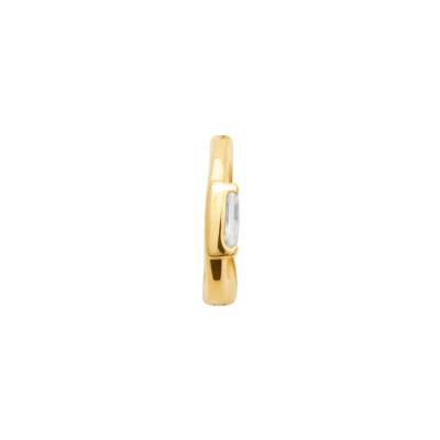 Créole en plaqué or et oxyde de zirconium
