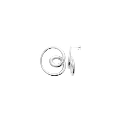 Boucles d'oreilles en acier et pvd