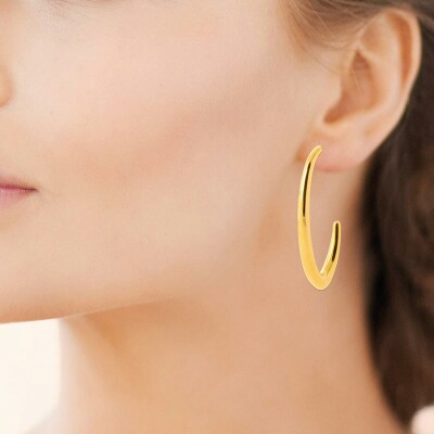 Boucles d'oreilles en acier et pvd