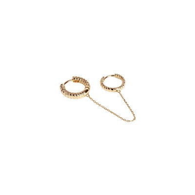 Boucles d'oreilles pendantes en plaqué or